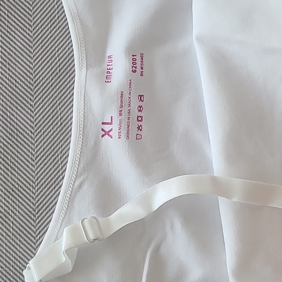 Empetua scoop neck cami shaper, white, XL - Picture 5 of 6